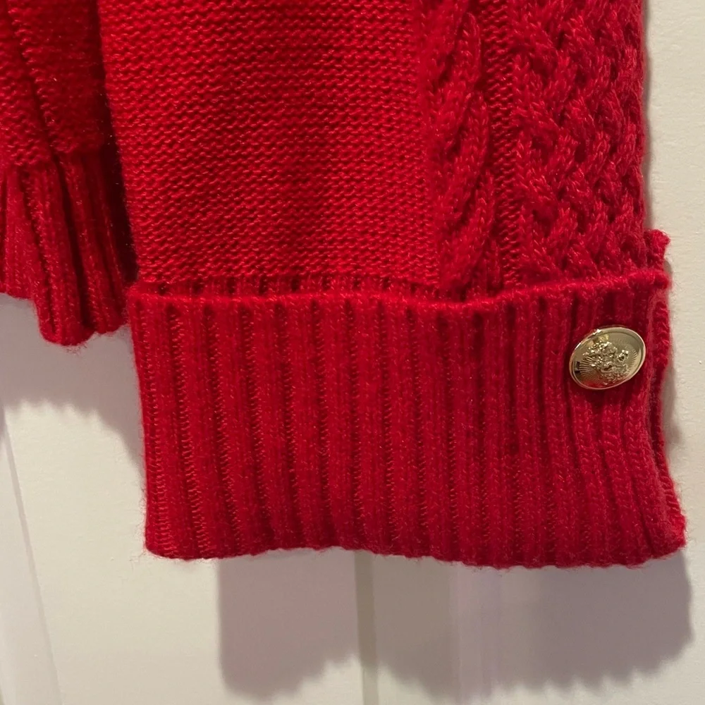 Talbots Vibrant Red Cowl Neck Sweater - Picture 3 of 5